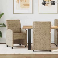 Blagovaonske stolice, 2 komada, 57 × 67 × 95 cm, svjetlosive