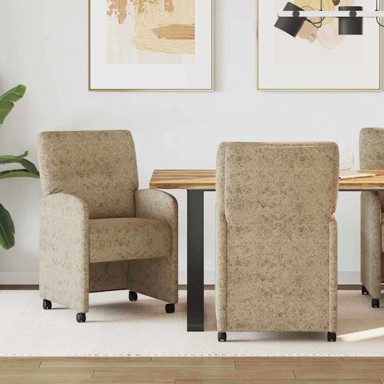 Blagovaonske stolice, 2 komada, 57 × 67 × 95 cm, svjetlosive