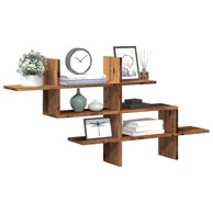 Zidna polica 124. 5x18x60. 5 cm, konstruirano drvo, staro drvo