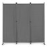 MULTIGARDEN Sklopiva pregrada za vrt i interijer, 3-dijelna, 167 × 164 cm, siva