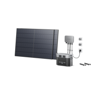 ECOFLOW Solarni balkonski set PowerStream mikroinverter 800W + Baterija 2kWh + Solarni rigidni panel 2x400W
