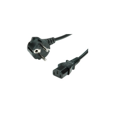 ROLINE VALUE Naponski kabel, ravni IEC320 C13, 1.8m, crni
