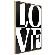 Poster Love Chessboard 20x30