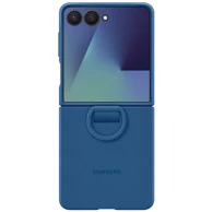 SAMSUNG Maskica Silicone Back Cover with Ring Blue za SAMSUNG Galaxy Z Flip 7 (E