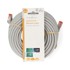 NEDIS Mrežni kabel CAT6 RJ45 muški RJ45 muški S/FTP 15,0 m okrugli LSZH oznaka, sivi