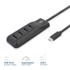 ACT USB-C HUB AC6420, 4-portni USB 3.2 Gen 1, 5 Gbps, crni