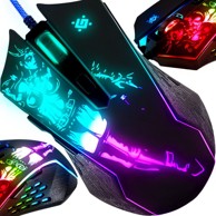 DEXXER Optički USB igraći miš, 3200 DPI, LED RGB