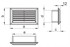 VENTS Završna rešetka ventilacijskog kanala 110 x 55 mm