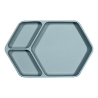 KIDSGUT Silikonski dječji tanjur 16x25 cm, plavi