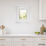 RISOR podrumski prozor PVC 40 x 45 cm, bijeli iznutra