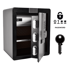 NIKCORP Oklopljeni kućni sef, elektronička brava i ključ, dimenzije 45 x 38 x 32 cm, čelik, crna