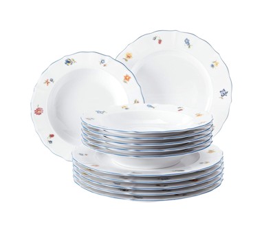 SELTMANN WEIDEN Set posuđa 4003106989848, porculan, bijeli, 12 kom