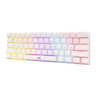 BARACUDA Gaming tipkovnica BGK-03221 Dolphin, mehanička, Blue Switch, RGB osvjetljenje, US raspored, bijela