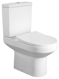 AQUALINE WC kombinacija, keramika, bijela, 38x80x63.5 cm, donji/stražnji odvod