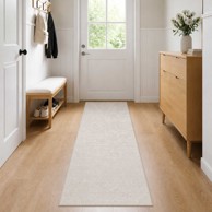 Tepih 100 x 300 cm 100% poliester 3 mm, periv krem