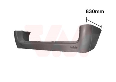 VAN WEZEL Zadnji branik Fiat Scudo 07-16, crni, dugi, Jumpy