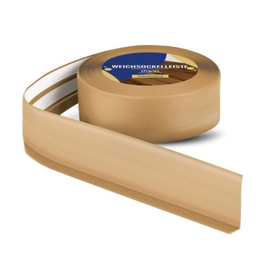 DQ-PP Meka podna lajsna od PVC-a, samoljepljiva, 50 x 15 mm, 25 m, boja meda