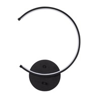 LED Zidna rasvjeta Moon 10 cm, crna