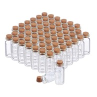 NORTHIX Mini staklene boce s plutenim čepovima, 10 ml, 60 kom