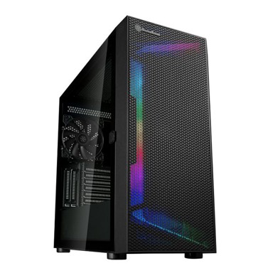 SILVERSTONE Kućište SST-SEH1B-G, mid tower, ATX/SSI-EEB, crno