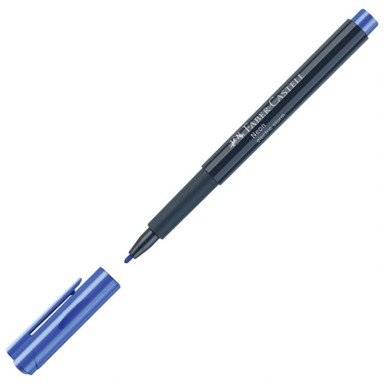 FABER-CASTELL Permanentni marker Neon, 1-2 mm, plavi