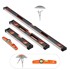 VEVOR Libela torpedo, set od 4 kom., 250 x 20,5 x 47 mm, crna