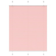 Roleta plisirana, 105x150 cm, širina tkanine 104,4 cm, ružičasta