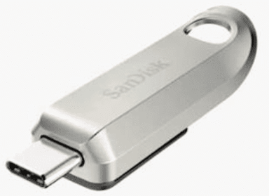 SANDISK USB-C stick Ultra Luxe, 128GB, 3.2 Gen1, 400 MB/s, srebrna (SDCZ75-128G-G46)