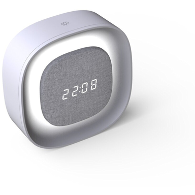 TECHLY Digitalna budilica IC-CLOCK-56WH, sivo-bijela