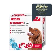 BEAPHAR Fiprotec Spot On za pse M, 10-20 kg