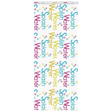 Rolo zavjesa za tuš s kazetom, 100x240 cm, šarena