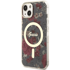 GUESS Maskica Flowers za iPhone 14, kaki 