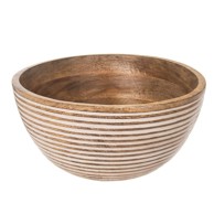 ORION Drvena posuda u prirodnoj boji ø 24 cm Mango