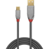 LINDY USB kabel 3 m USB 2.0 USB-A Micro-USB b, sivi
