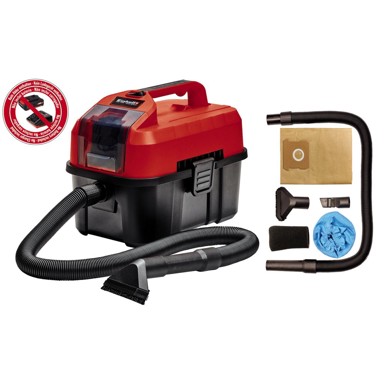 EINHELL Usisavač na baterije SUHO/MOKRO TE-VC 18/10 LI-SOLO