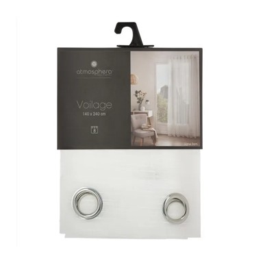 ATMOSPHERA Gotove zavjese Sam, 140x240 cm, bijele