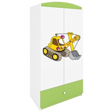 Dječji ormar Bager, zelena