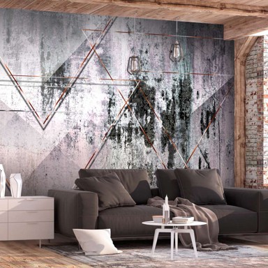 Samoljepljiva foto tapeta Geometric Wall 392x280
