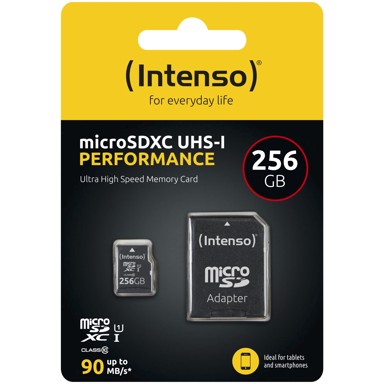 INTENSO Memorijska kartica microSDXC 256GB Class 10 UHS-I Performance