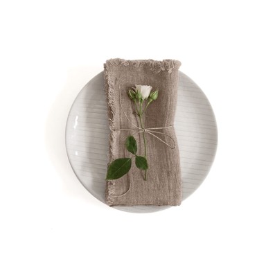 LINEN TALES Set od 2 platnene salvete Classic, 40 x 40 cm