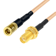 Pigtail SMA utičnica / SMB utičnica, RG316, 1 m