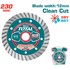 TOTAL Industrial Turbo dijamantna rezna ploča TAC2132301, 230 × 22,2 mm, segment 12 mm