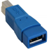 INLINE USB 3.0 adapter ženski na USB-B, plavi