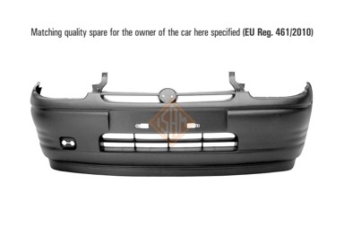 ISAM Prednji branik Opel Corsa B -5/97, crni, sa spojlerom