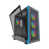 NIKCORP Gaming kućište Midi Tower, ATX, Micro-ATX, Mini-ITX, kaljeno staklo, crno, ARGB osvjetljenje