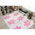 VITAUS Ružičasti/boje slonovače periv dječji tepih 80x150 cm Cute Flowers Pink 