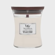 WOODWICK Svijeća classic medium White Tea & Jasmine