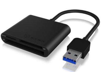 ICY BOX Čitač memorijskih kartica IB-CR301-U3, multi card reader/writer, USB 3.0, docking station