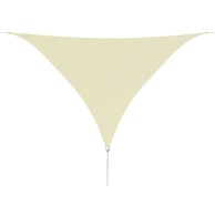 Sjenica od Oksford Tkanine Trokutasta 5x5x5 m Krem