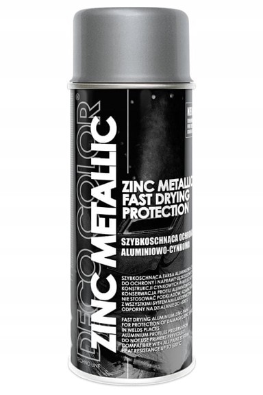 DECO COLOR Zink metalik lak u spreju, 400 ml, srebrni